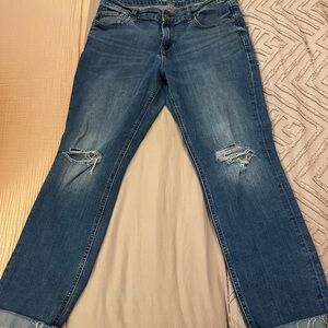 Old Navy Women's Blue Boyfriend Jeans